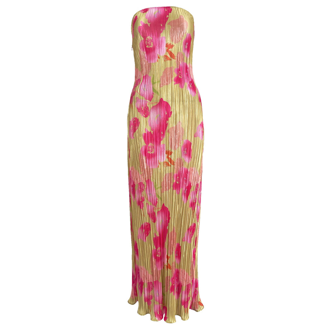 Angela's Bloemen Print Jurk